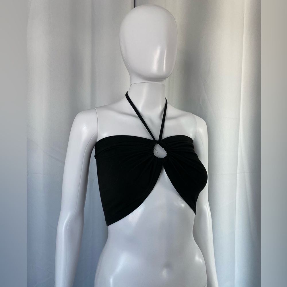 Women’s Black Halter Tube Top